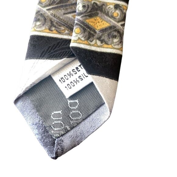 Pre Owned Men’s Domami Uomo Tie Neck Tie Necktie 100% Silk Paisley Italy - Picture 3 of 6